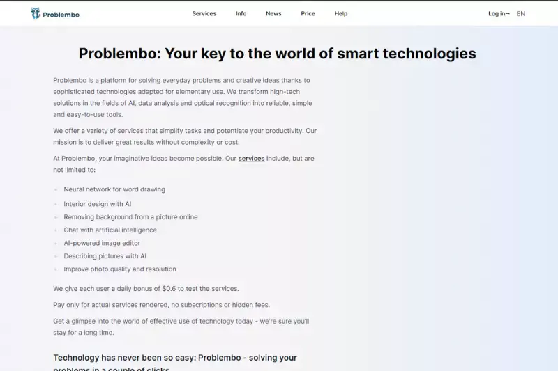 Home Page of Problembo