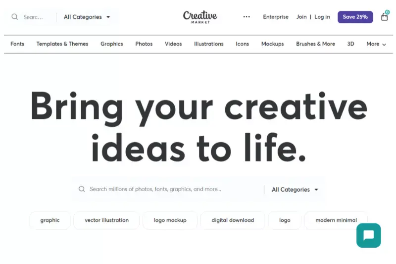 Home Page of Creative Market