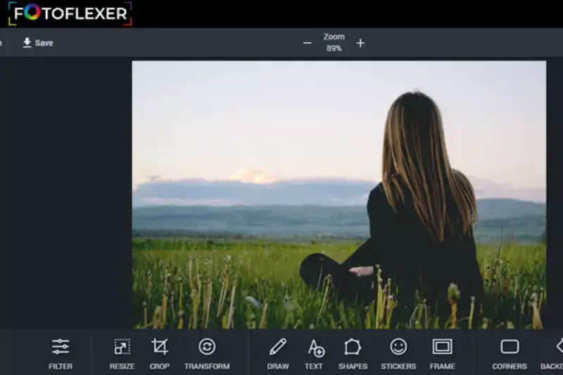 Home page of FotoFlexer