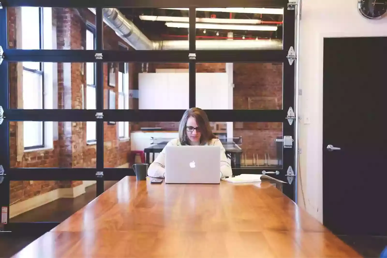 Girl working on Laptop