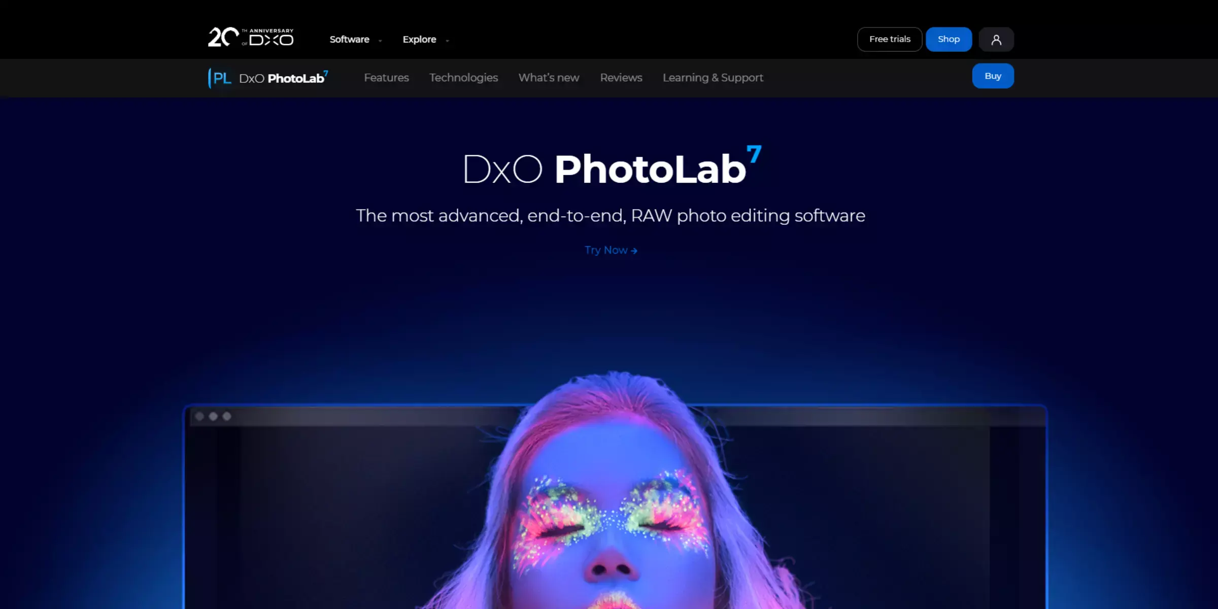 Home page of DxO PhotoLab