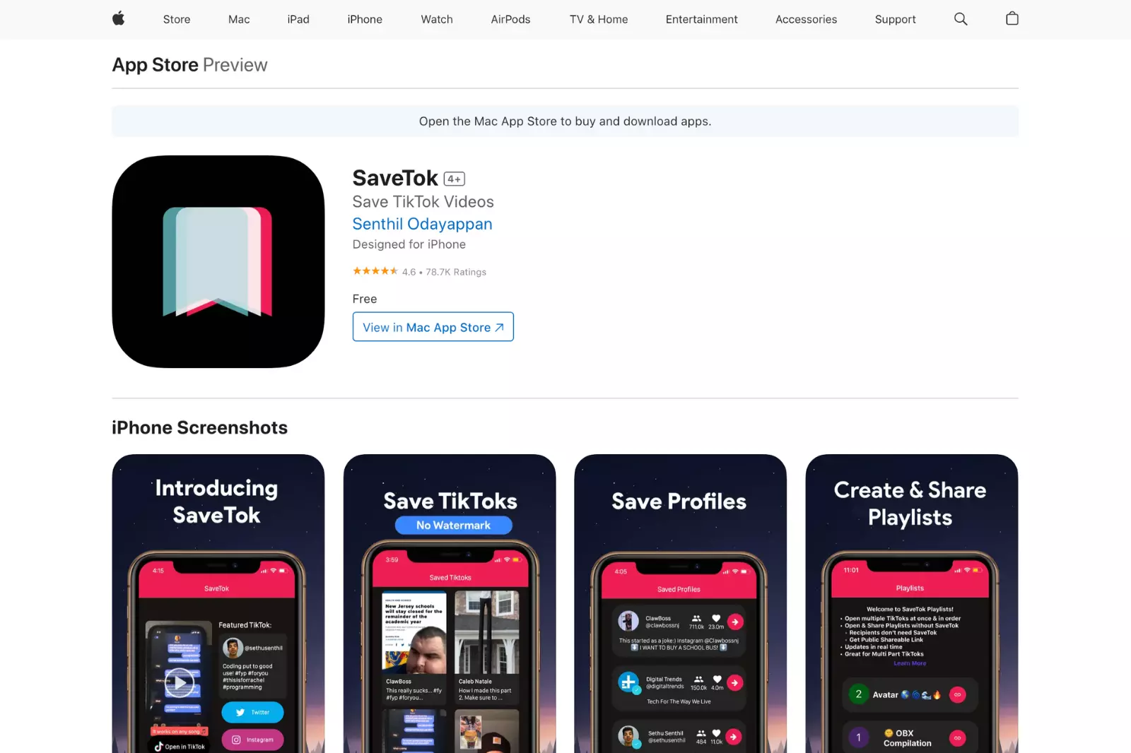 Home Screen of SaveTok