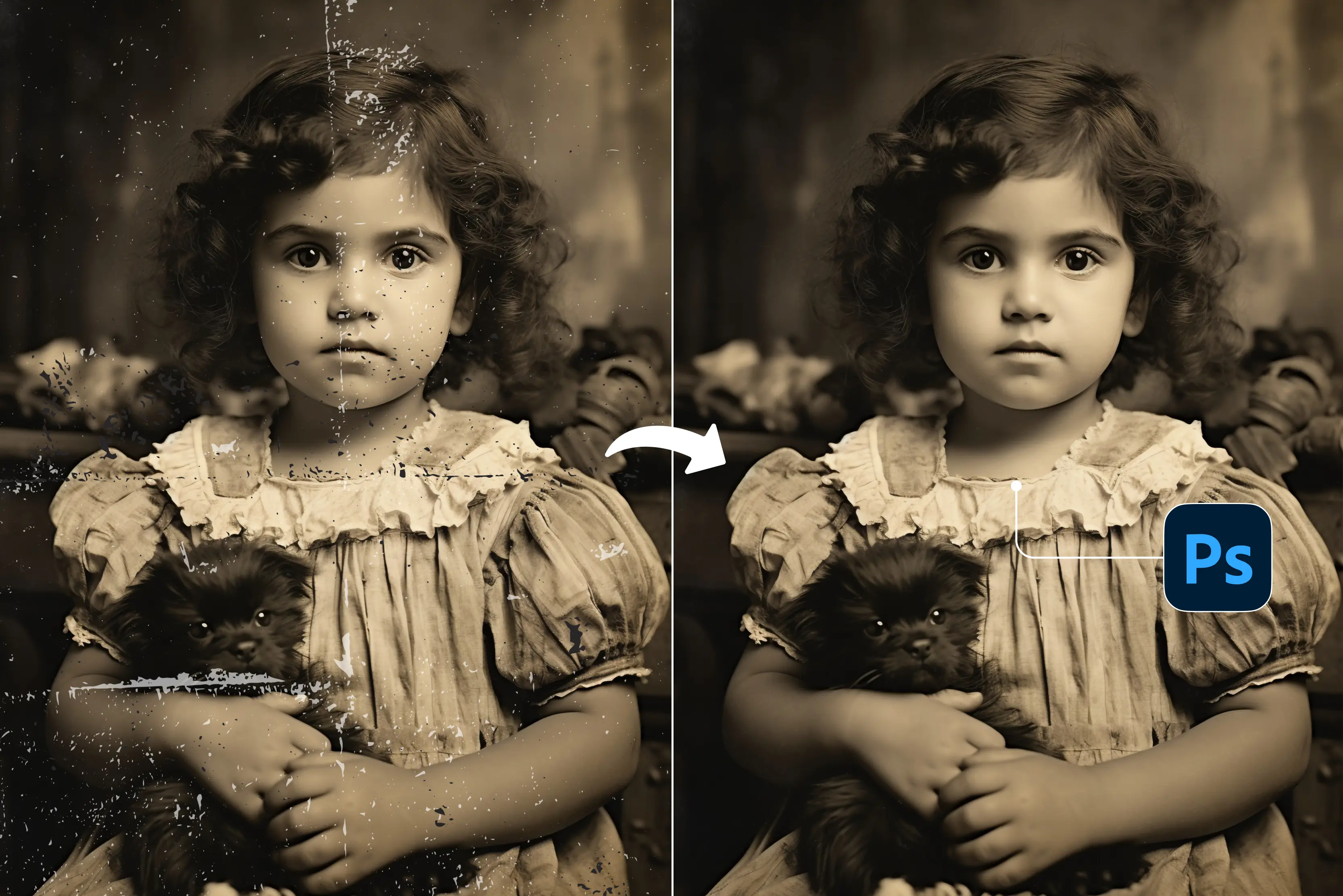 How to do old photo restoration in Photoshop