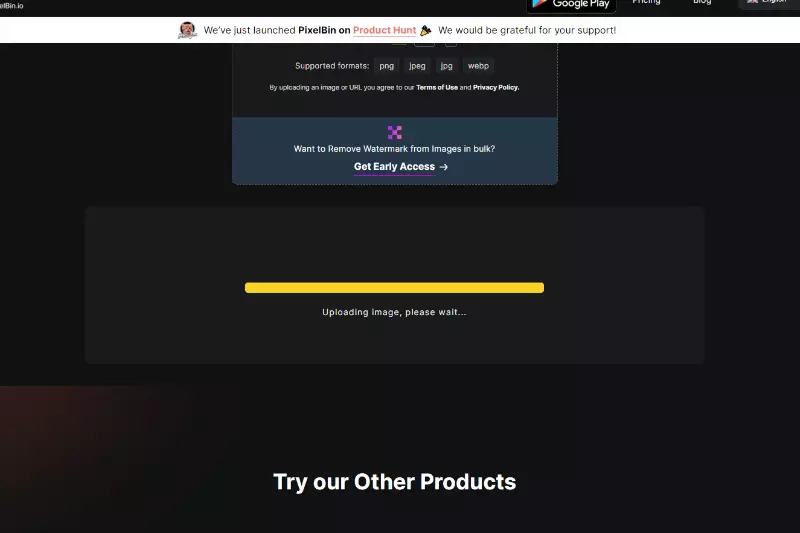 2nd Step to Upload Image