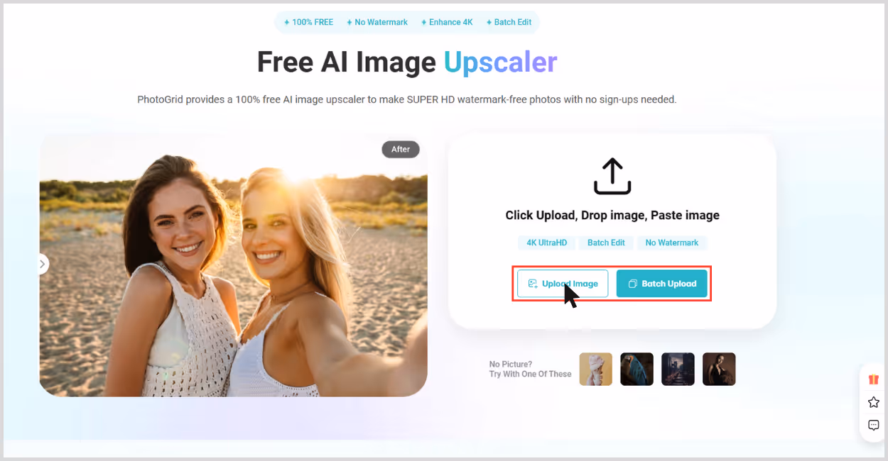 Click on Upload Image