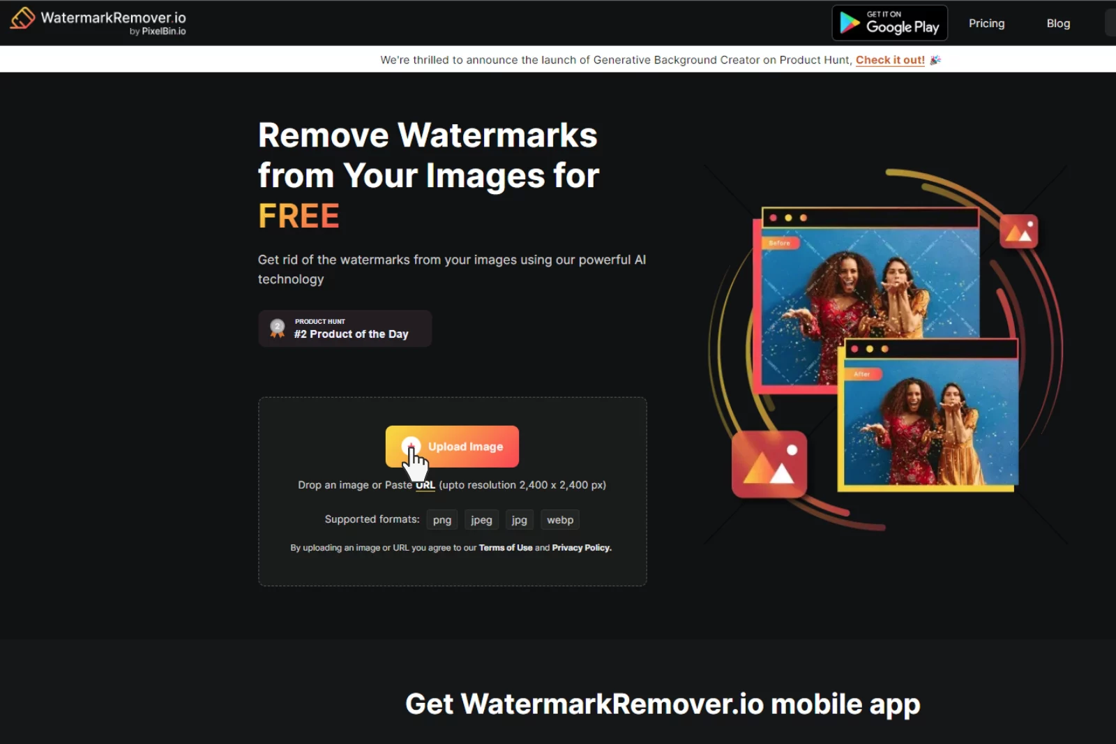 2nd Step to Upload Image