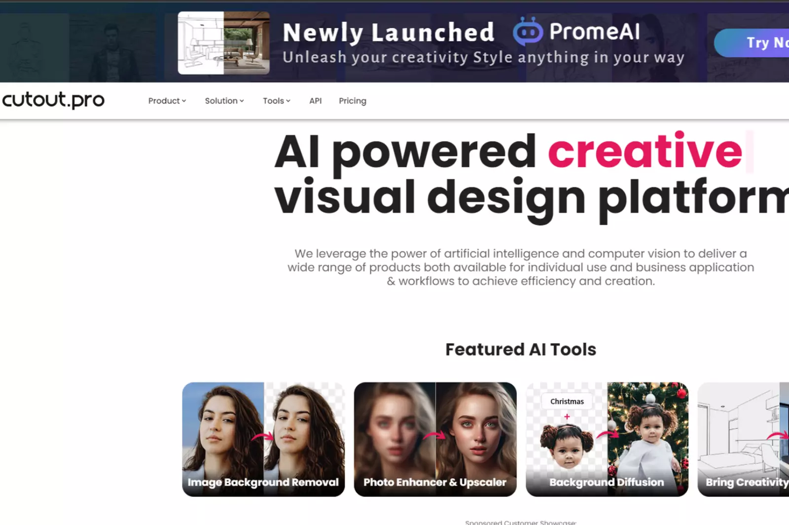 Home Page of Cutout.pro