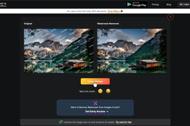 step 4 Download image without any watermark