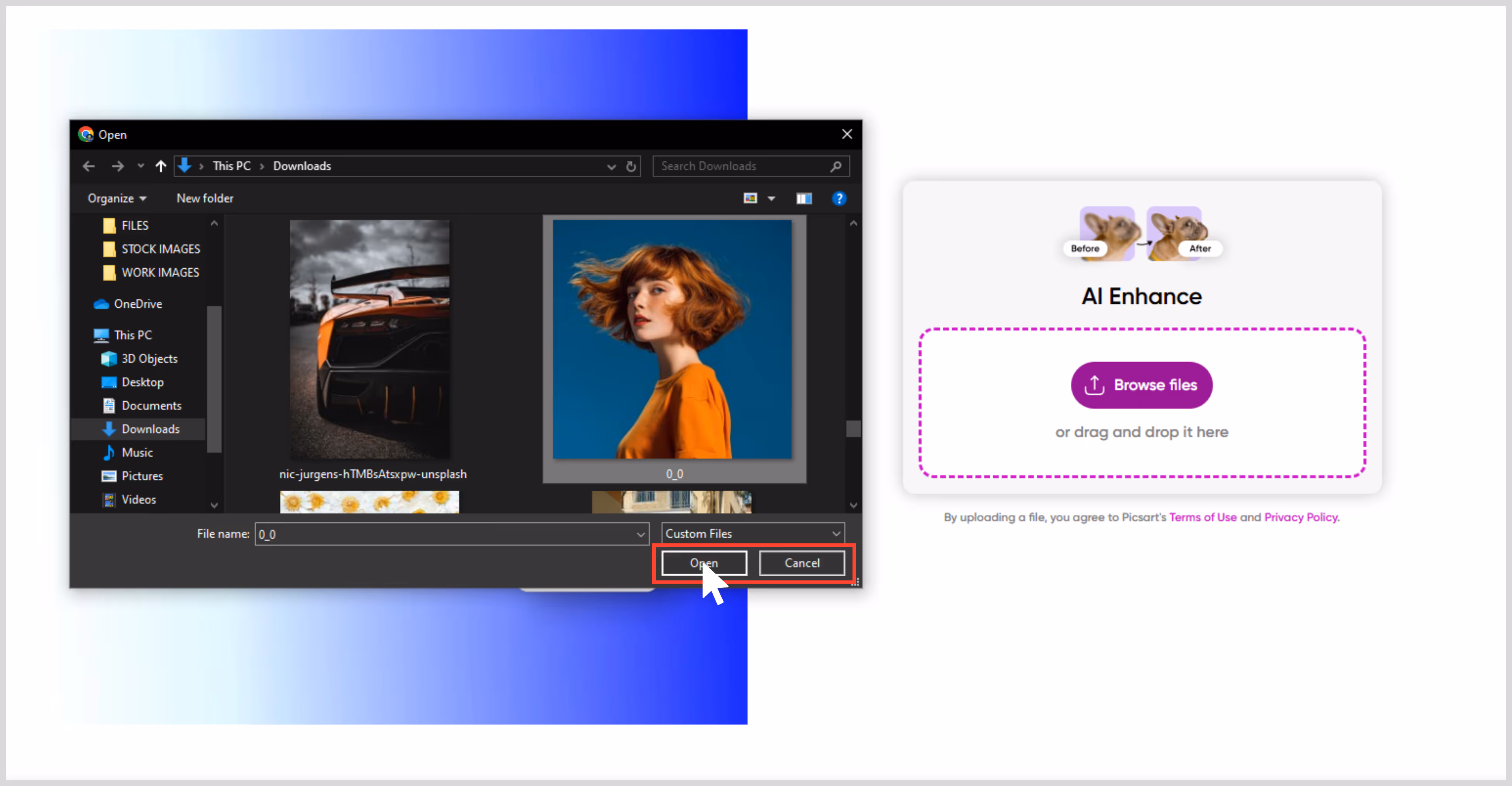 Upload an image