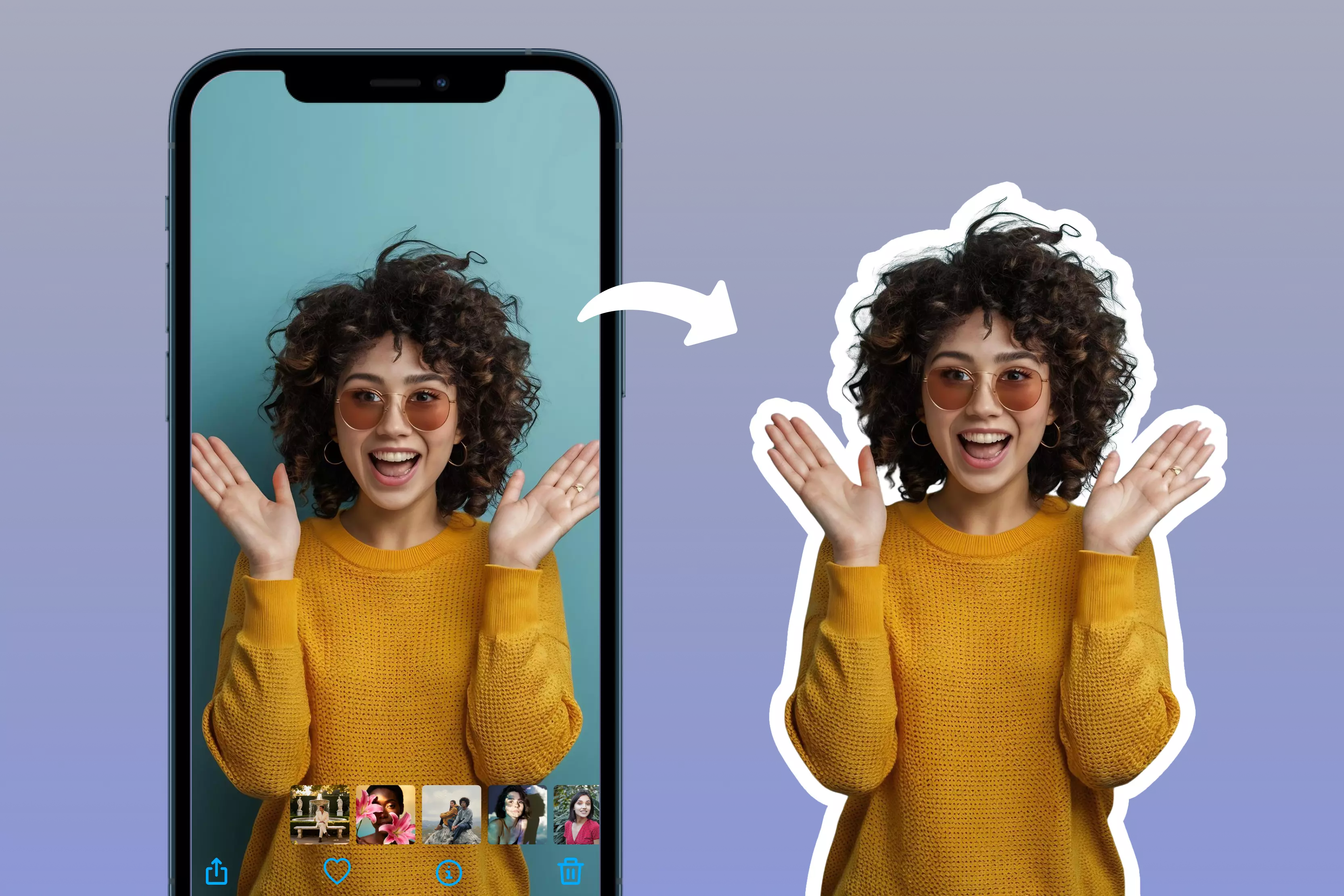How to make a sticker on an iPhone