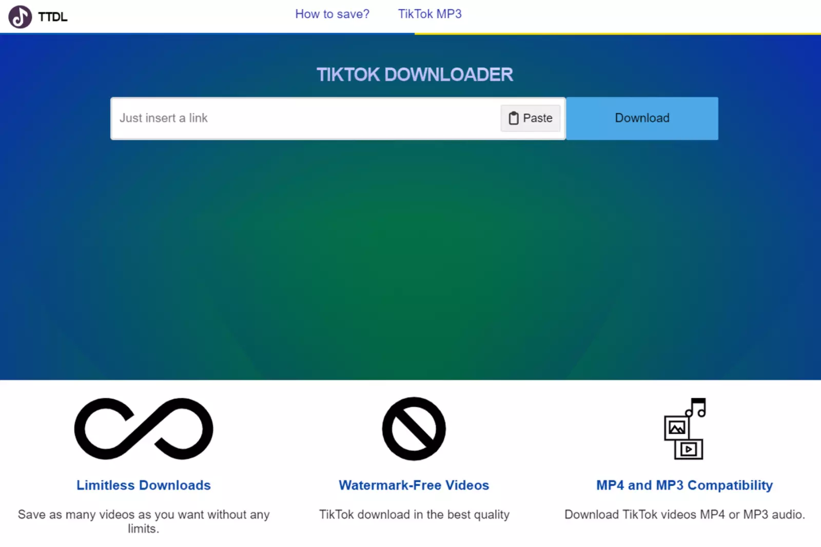 Home Page of TiktokDownload.online