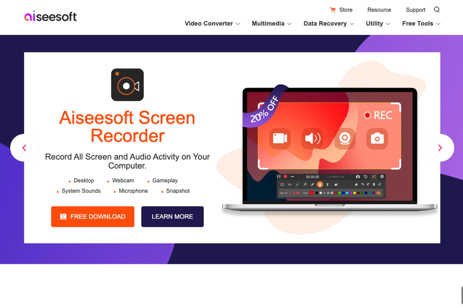 Home Page of Aiseesoft