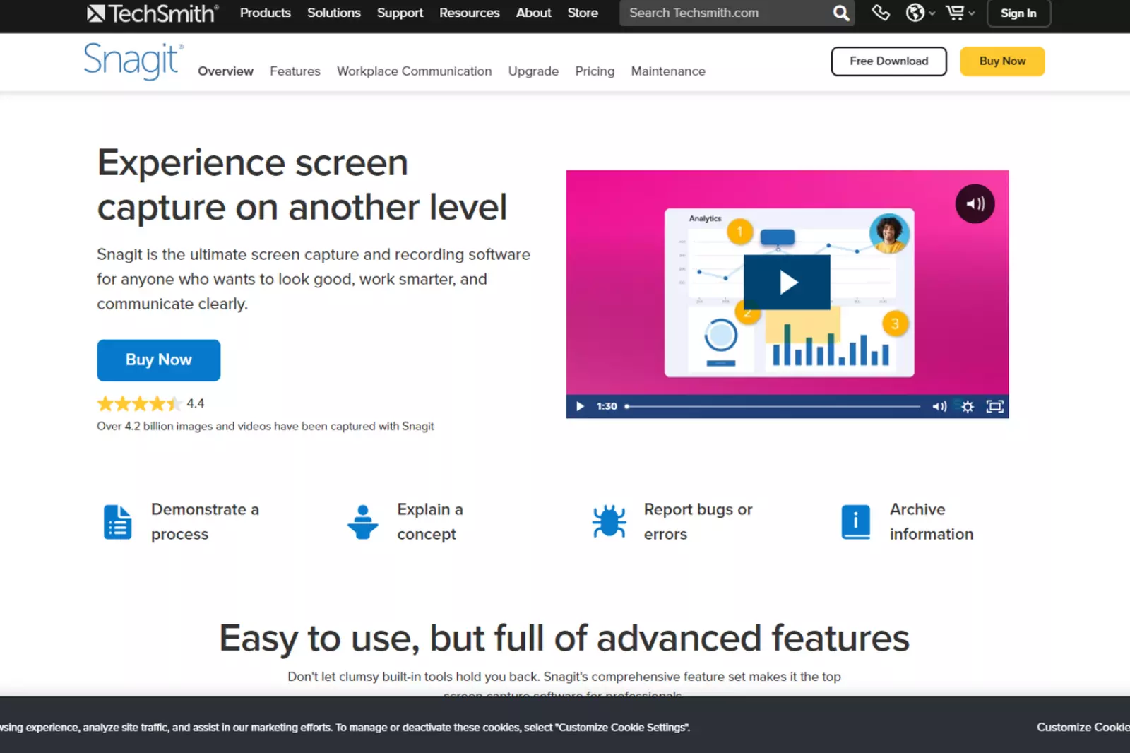 Home Page of Snagit