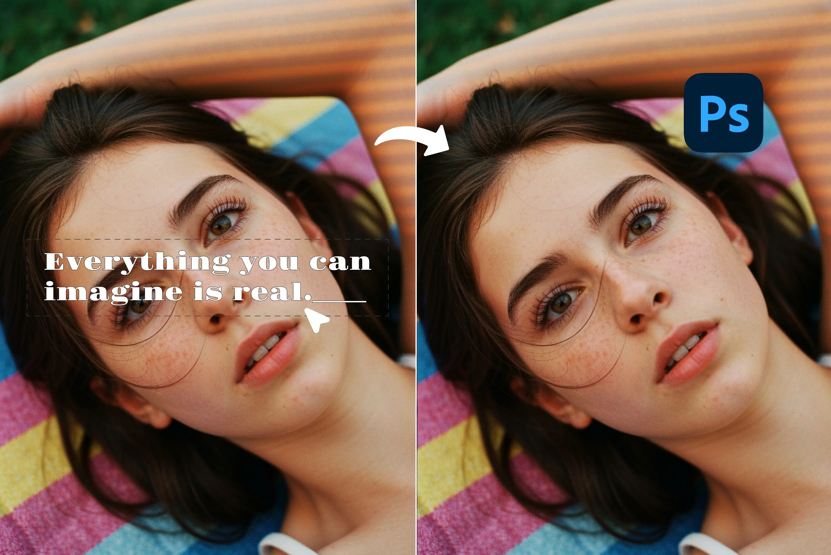 How to remove text from an image in Photoshop