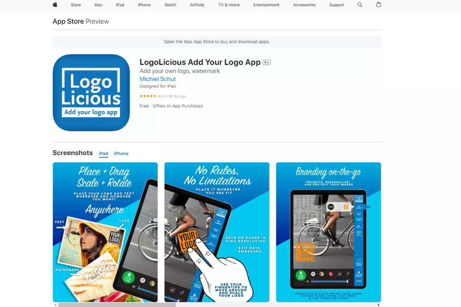 Home Page of Logolicious (iPhone & Android)