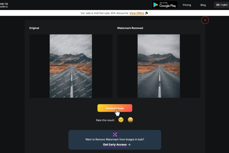 Last and Final Step to Download Image without BG