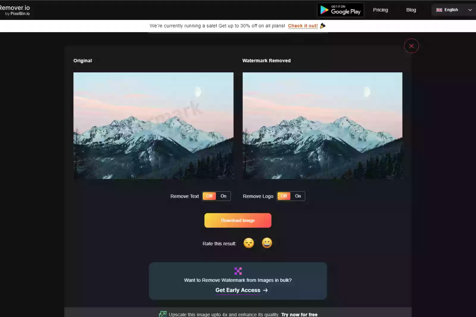 Removing logos, marks & signatures from photos