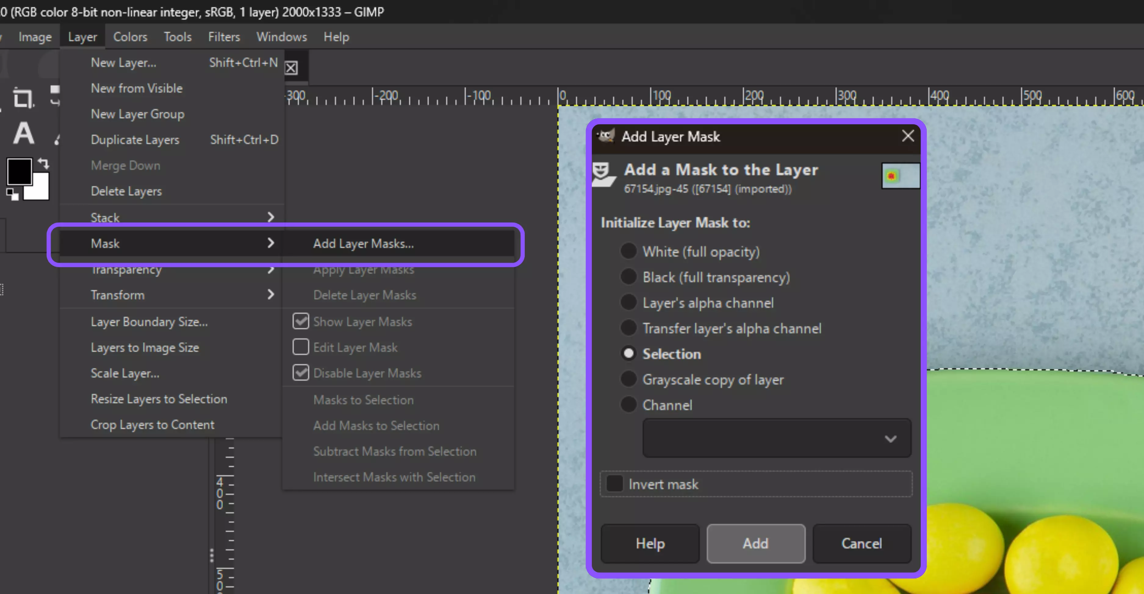 Apply a Layer Mask