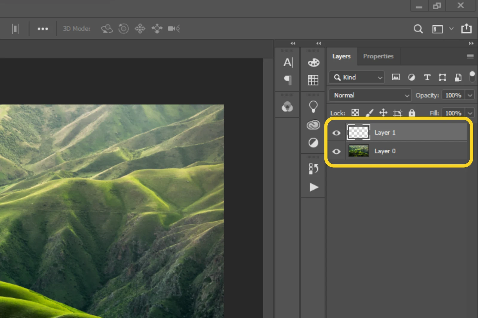 Create a new layer