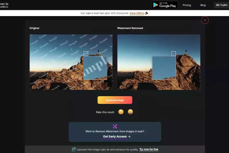 3rd Step to ready to Download Image