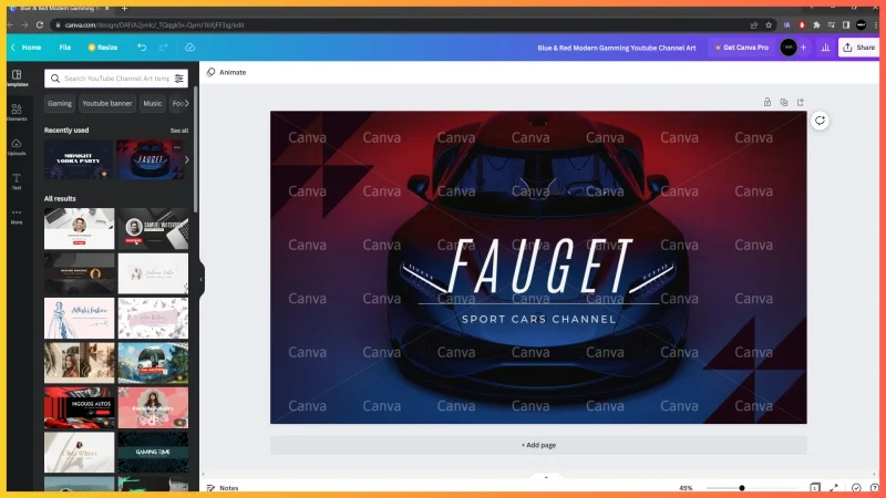 Canva premium is needed to get access of remove watermark feature