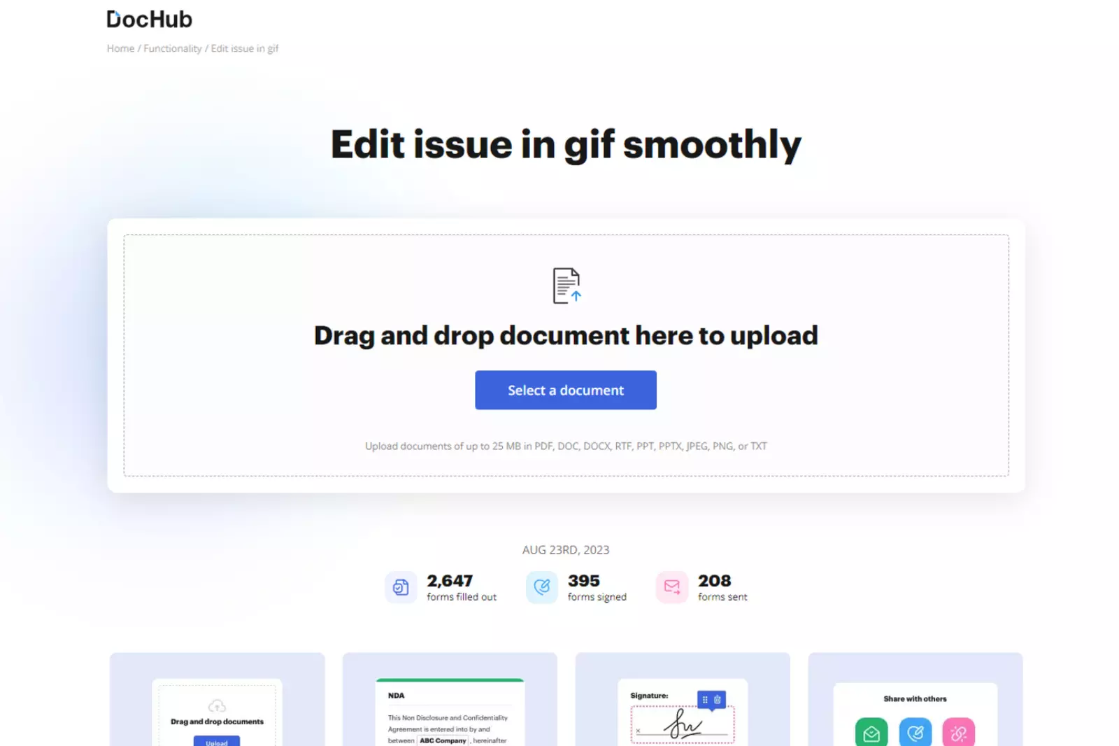 Home Page of Doc Hub