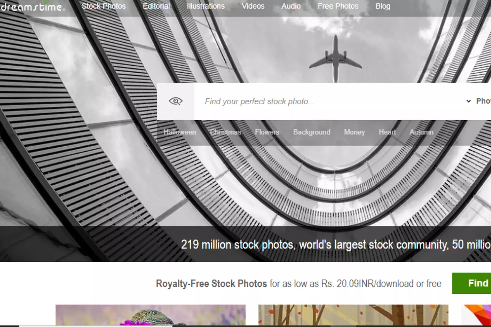 Home Page of Dreamstime