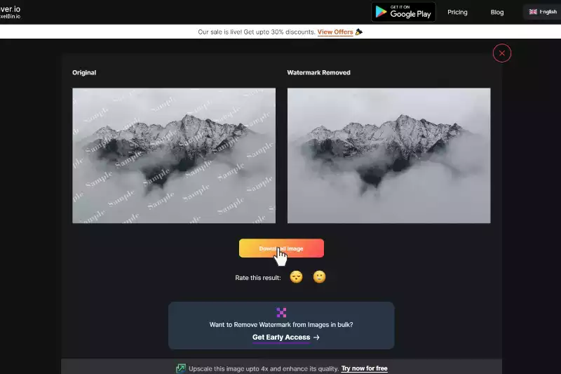 Last and Final Step to Download image without Watermark