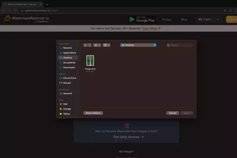 3rd Step to Upload image