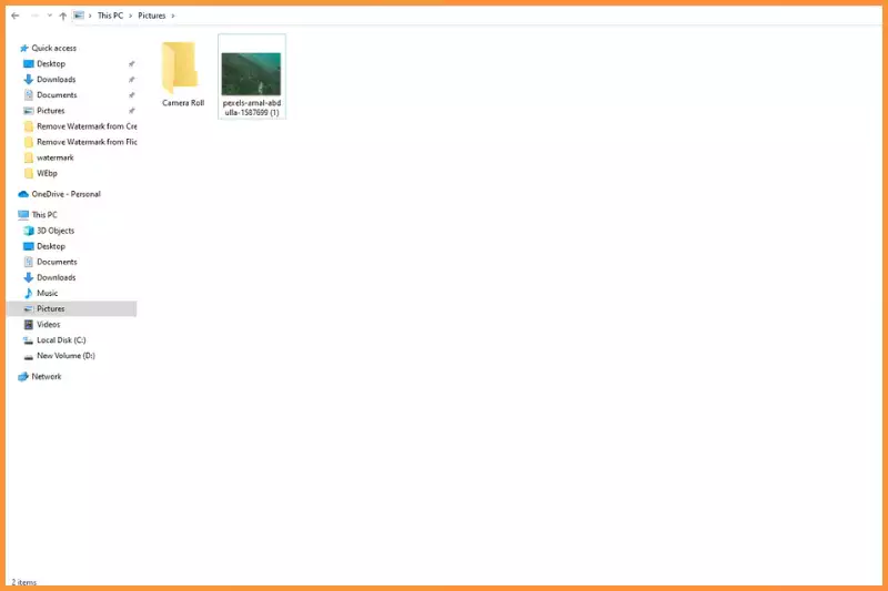 Clicking on upload image is the second step.