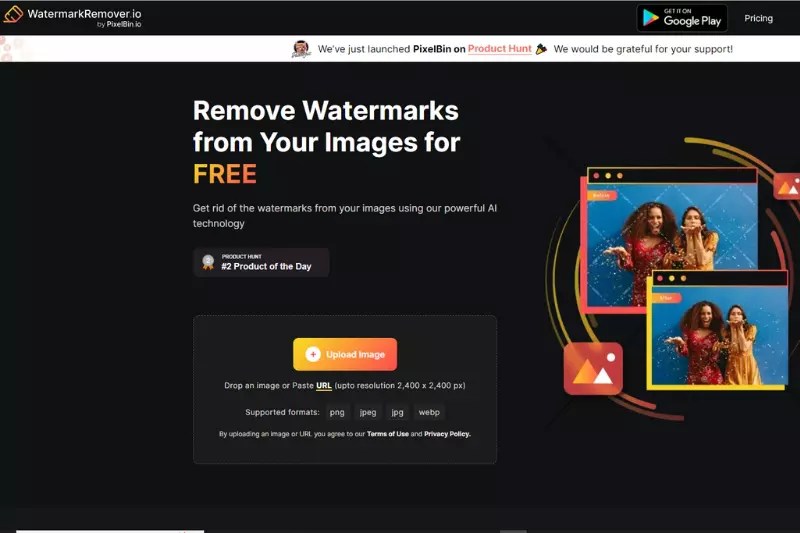 Home Page of Watermark.io