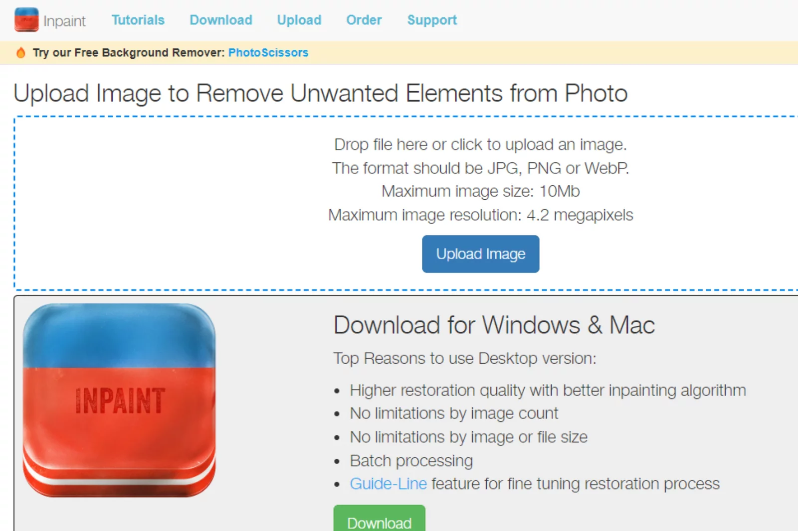 Home Page of InPaint