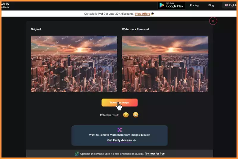 last Step to Download Imag wthout watermark