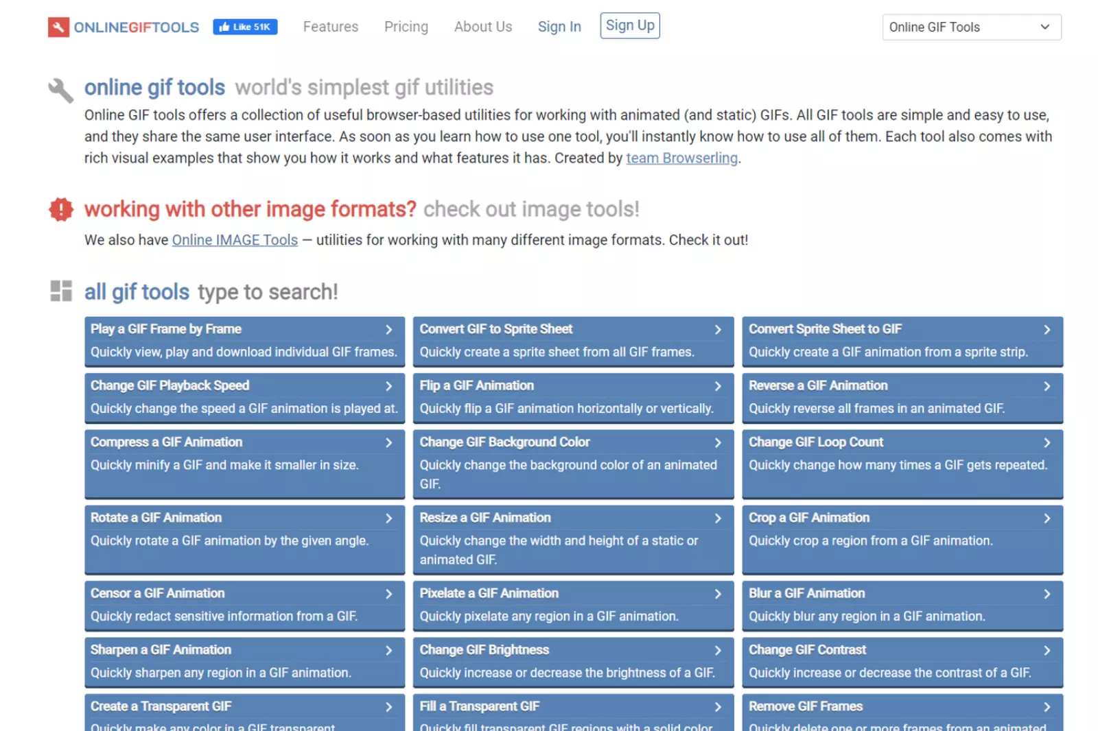 Home Page of Onlinegiftools