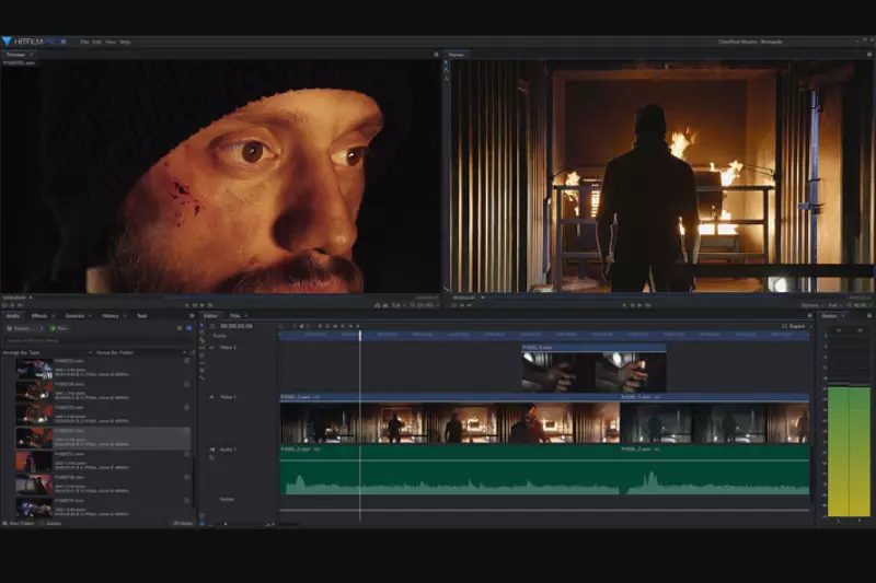 Interface of HitFilm Pro 2018