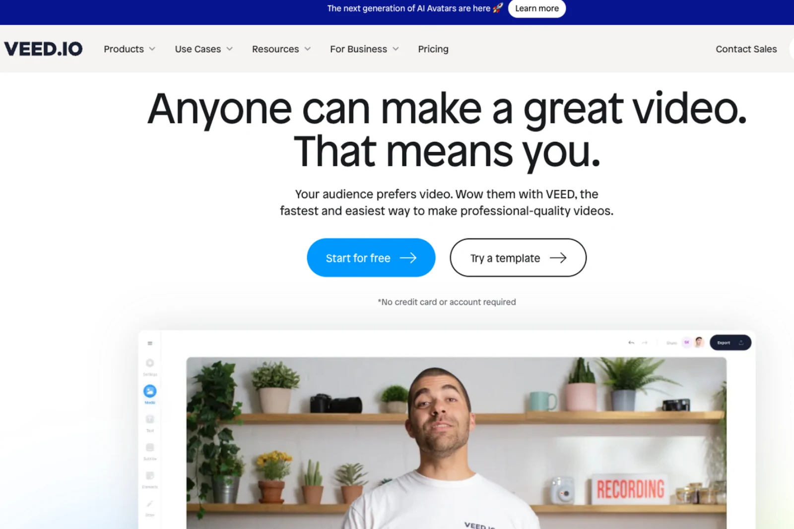 Home Page of Media.io 