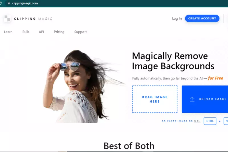 Interface of Clipping Magic