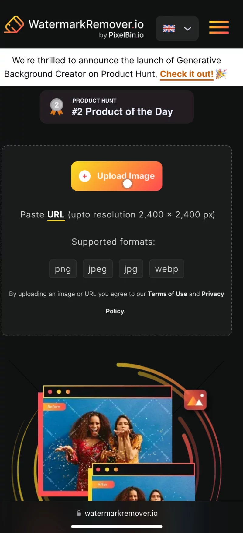 2nd Step to Upload Image