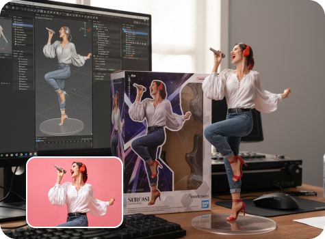 AI action figure generator