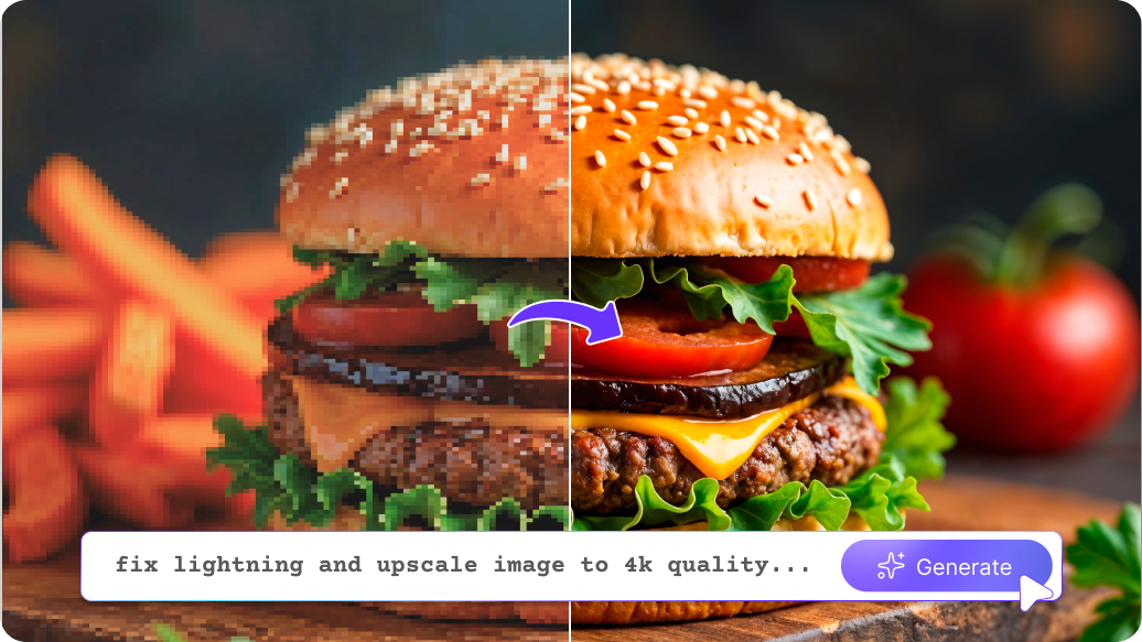 Free AI food photo editor online  thumbnail