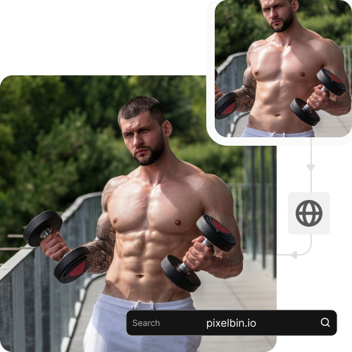 Free AI abs filter - Add six packs to your photos