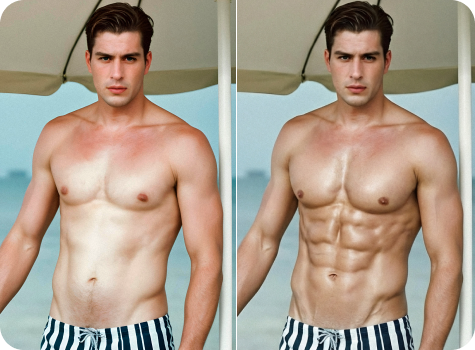 six pack photo editor abs filter tool