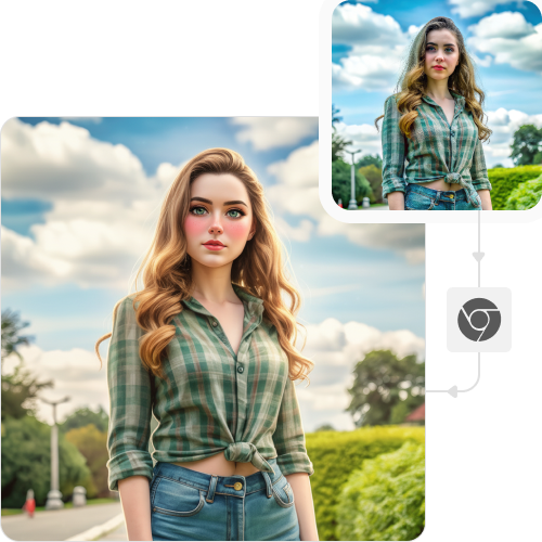 sketch to image in HD-resolution pictures