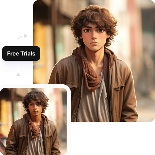 Sketch hot air baloon to image generator