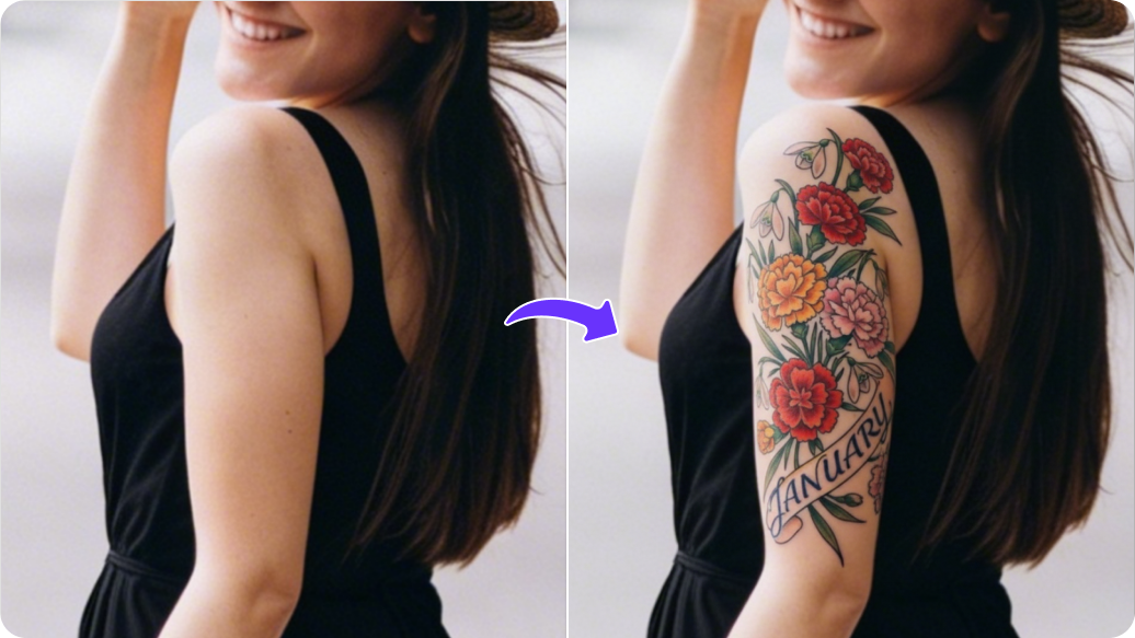 Birth flower tattoo generator thumbnail