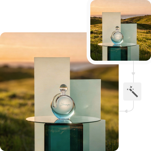 Mountain sketch to image