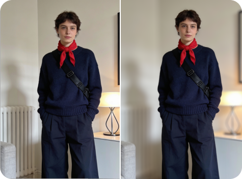 AI background blur tool preview