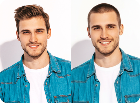 AI Buzz Cut Filter preview