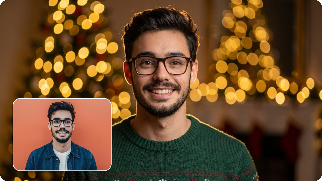 Christmas headshot generator thumbnail