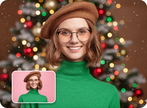 Christmas headshot generator